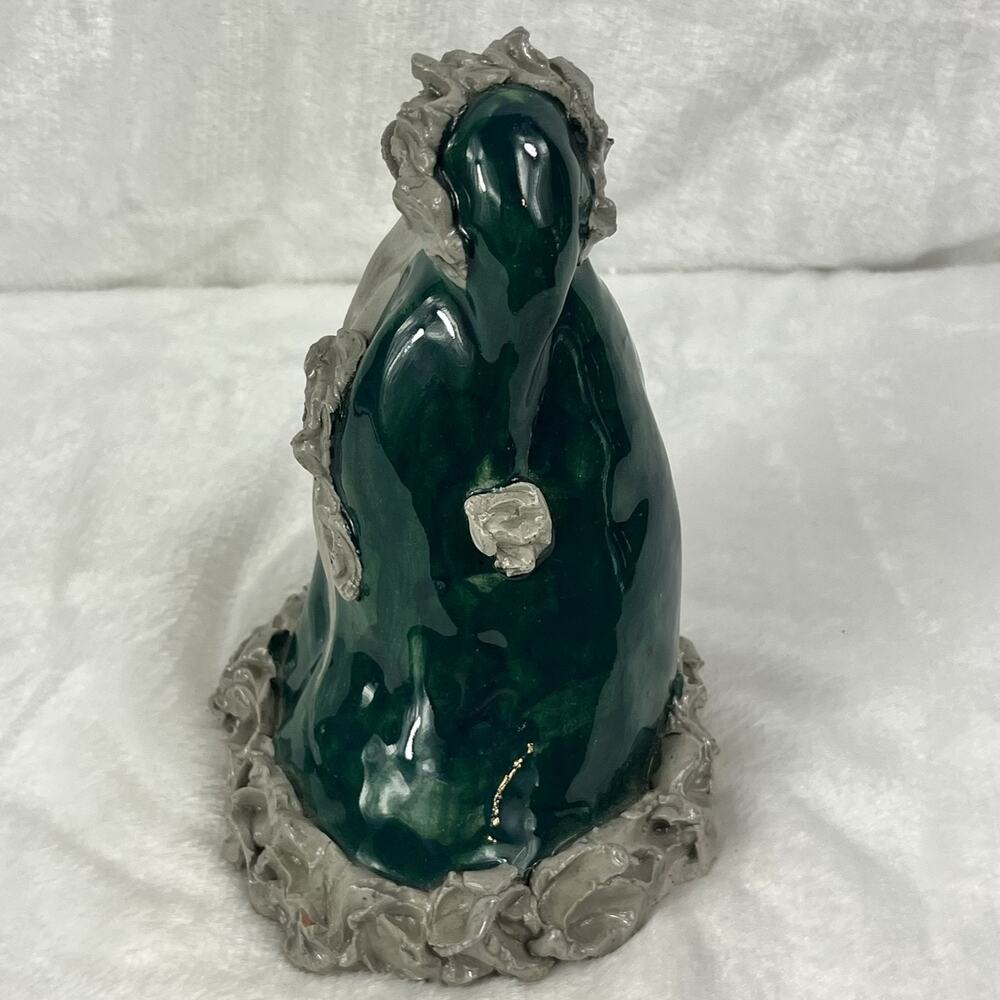 1995 Cynthia A. Signed Santa Ceramic Sculpture Limited Edition 23/200 Handmade - Picture 3 of 11